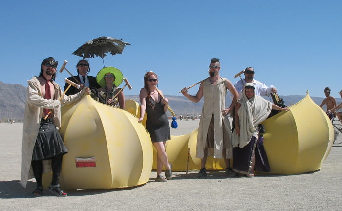 The camp, out for a rousing game of Sholo.